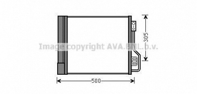 AVA QUALITY COOLING mca5013d -  Конденсатор, кондиционер